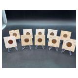 Grouping of (10) 1927 & 1928 Lincoln Wheat Pennies….mints P/D/S
