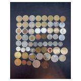 Grouping of various foreign coins…..Canadian, Guam, Thailand, Hungarian and more