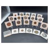(21) various Foreign Coins….Portugal, Philippines, Dominican Republic, Greece and more