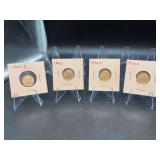 (4) 1964 Roosevelt Silver Dimes