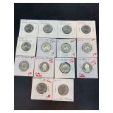 Grouping of (5) 2023 & 2024 American Women Quarters and (9) Various Collectible Quarters