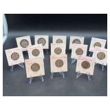 (13) Jefferson Nickels - all are marked with errors but NONE are authenticated as related to the errors