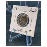 1958-P Jefferson Nickel Proof with Full Steps