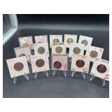 (15) various year and mint mark Washington Quarters…..several proofs….some backs are not visible due to packaging