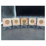 (5) Washington Silver Quarters - years 1962 & 1963 - mints P/D - a few are proofs