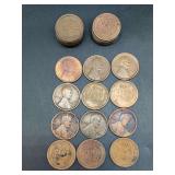 Grouping of (4) 1918-P Lincoln Wheat Pennies - (21) 1918-D Wheat Pennies and (3) 1918-S Wheat Pennies