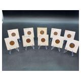 Grouping of (10) 1925 & 1926 Lincoln Wheat Pennies….mints P/D/S