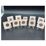 Grouping of (10) Liberty Head Nickels (also known as V Nickels)…..1904-1906 and mint P