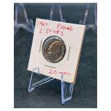 1960-P Jefferson Nickel Proof with Six Steps