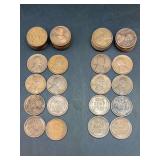 Grouping of (24) 1919/P Lincoln Wheat Pennies and (21) 1919-D Wheat Pennies