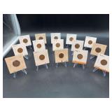 (15) Lincoln Wheat Pennies 1937 thru 1938…..mints P/D/S