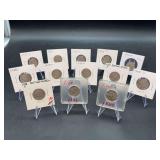 Grouping of (13) Buffalo Nickels - years 1917 thru 1920…..mints P/S…..years are not consecutive