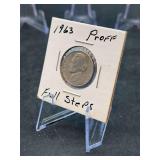 1963 Jefferson Nickel Proof with Full Steps