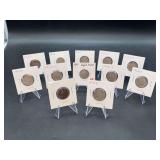 Grouping of (12) Buffalo Nickels - years 1916 thru 1924…..mints P/S