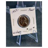 1955-P Jefferson Nickel Proof with Six Steps