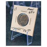 1957-P Jefferson Proof Nickel with Full Steps