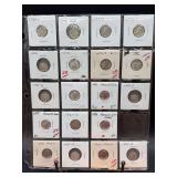 (1) sleeve of Roosevelt Silver Dimes….years 1952 thru 1960- mints P/D/S….one missing