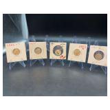 (5) 1961 Roosevelt Silver Dimes