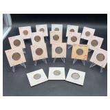 (18) Buffalo (Indian Head) Nickels - 1937 thru 1938 - mints P/S/D