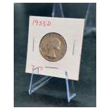 1955-D Washington Silver Quarters