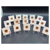 (55) Lincoln Pennies - some are proofs - years 1959 thru 1973 - mints P/D/S - see all pics, individual pics are random
