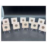 (10) Roosevelt Dimes - years 1971 thru 1974 - mints P/D/S