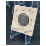 1961-P Jefferson Proof Nickel with Full Steps