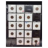 (4) sleeves of Lincoln Head Wheat Pennies…..years range from 1909 to 1938