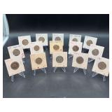 (15) Buffalo (Indian Head) Nickels - 1936 thru 1937 - mints P/S/D