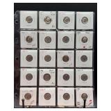 (1) sleeve of Roosevelt Dimes….years 1984 thru 1990 - mints P/D/S - some proofs/gem proof