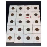 Grouping of (20) 1903 & 1904 Indian Head Pennies