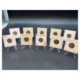 Grouping of (10) 1928 Lincoln Wheat Pennies….mints P/D