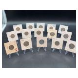 (15) Buffalo (Indian Head) Nickels - 1935 thru 1936 - mints P/S/D