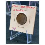 1942 Great Britain 3-Pence