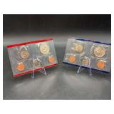 1999 United States Mint Uncirculated Coin Set with mints P & D…..not in original envelopes