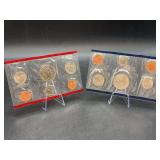 1987 United States Mint Uncirculated Coin Set with mints P & D