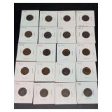 Grouping of (20) 1903 Indian Head Pennies