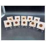 Grouping of (10) 1919, 1911 & 1912 Lincoln Wheat Pennies….all mint P