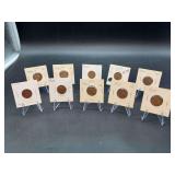 Grouping of (10) 1928 & 1929 Lincoln Wheat Pennies….mints P/D/S