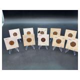 Grouping of (10) 1926 & 1927 Lincoln Wheat Pennies….mints P/ D