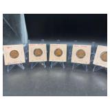 (5) Jefferson Silver Nickels…..1942, 1943 & 1944…..mints P/D/S