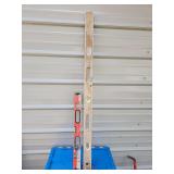 Two levels. One is 24 in, one is 48 in. The 48-in has one sight glass broken but the levels are still operational.