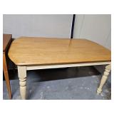 Farmhouse style dining table. No chairs. 60x36 x 30 in tall.