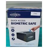 Gettysburg quick access biometric safe in sealed box. Box was not open for verification.