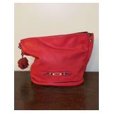 LONCHAMP Red Leather Tote Bag……no paperwork or other as to authenticity