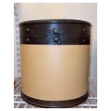 Vintage hat box…..10”D x 10-1/2” tall