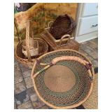 Grouping of various size baskets…..one hinge is broken on one basket