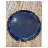 Large Hinkle Creek Pottery Serving Tray…..18-1/4”D x 1-3/4” tall
