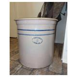 Lidded Marshall Pottery 6 Crock…..14”D (lid) x 14-1/4” tall