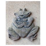 Heavy resin frog stepping stone…..12w x 12 tall